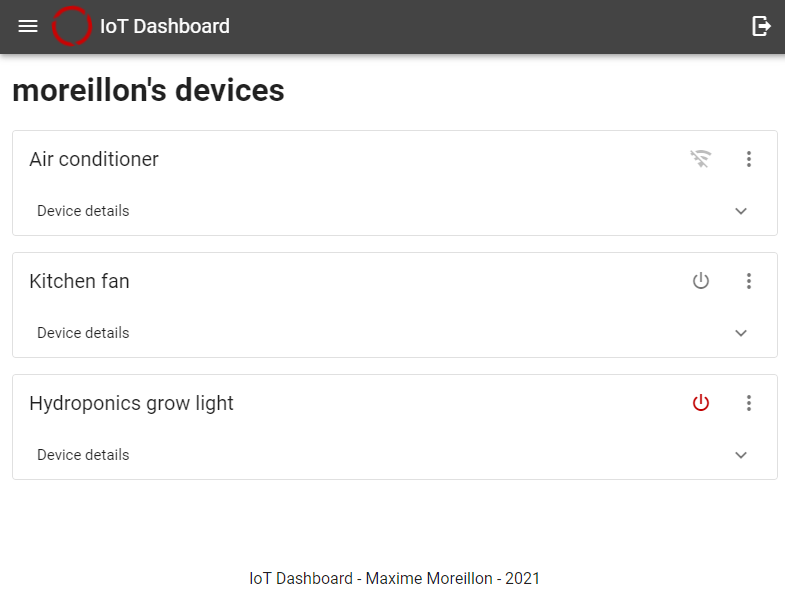 MQTT control dashboard thumbnail